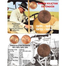 Fao 1972 Yılı Saban Kılıçtan Üstündür 10 Hatıra Kuruş Özel Açıklamalı Kitinde Çil ( Unc )