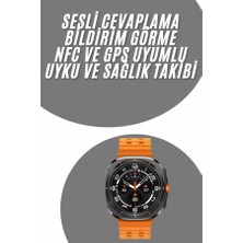 MegaSepet Tüm Telefonlara Uyumlu Akıllı Saat Uyku ve Sağlık Takibi Nabız Ölçer Adım S - ME001W-51O2F