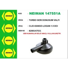 Universal Turbo Gerı Donusum Valfı Clıo-Kango-Logan 1.5 Dcı