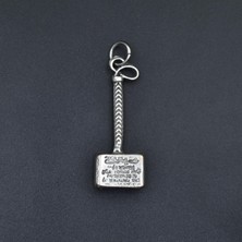 Alooya Sonsuz Güç - Thor Çekici Gümüş Kaplama Kolye Ucu