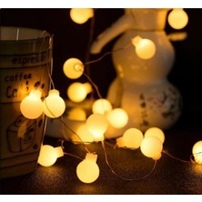 Marsilyan 5m 28 LED Kırmızı Işık Şeffaf Kablo Fişli Eklemeli Mz-18-21