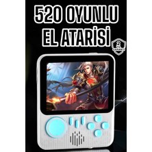Bi Seyyar Mini Atari El Atarisi 3.5 Inç Ekran Çift Konsol 666 Adet Retro Oyun Gameboy El Ata - BI001V-4YXMD