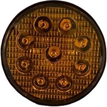 Universal Çalışma Lambası Sis Sarı 9 LED Yuvarlak