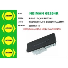 Universal Bagaj Açma Butonu Megane Iv-Clıo Iı- Sandero-Talısman