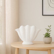 Decostone Modern Midye Saksı Büyük
