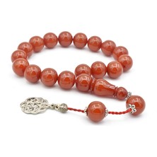 Murty99 Sistemli Küre Kesim Turuncu Sıkma Kehribar Efe Maskot Tesbih