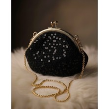 Mazsay ✨ El Yapımı Işıltı Pullu Örgü Portföy Çanta ✨