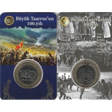 2022 Yılı “büyük Taarruz’un 100.YILI” Parası Özel Folder Içinde Çil