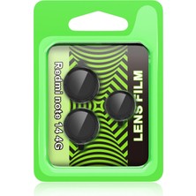 Fantastik Store Xiaomi Redmi Note 14 4g Raze Metal Kamera Lens - SIYAH-(5796)