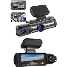 MegaSepet Araç Kamerası Black Box Çift Kameralı Ekranlı Full Hd Sürüş Kamerası - ME001W-51VKB7