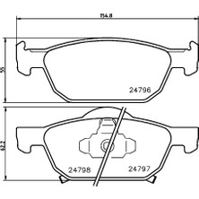 SANGSIN Sangsın SP1605 Ön Fren Balata Honda Accord 2.0l R20A3 Cu 08-> 45022TL1G00-45022TL1G01