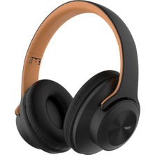 Storemax Labs BF16 Kulaklık Bluetooth 5.3, 18 Saat Oynatma, 3 Eq Mod, Hoparlör Modu (Siyah-Kahverengi)
