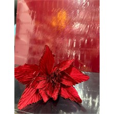 Empressco Kırmızı Ata Çiçeği, 25 cm Yapay, Şık ve Doğal Görünümlü Dekoratif Çiçek