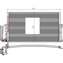 Universal Klima Radyatörü Opel Vectra B 1.6ı 1996-2002 (A/M)(600X360X20) Aluminyum