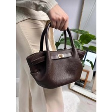 Mini Boy Model Koyu Kahverengi Kadın Çanta