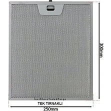 Franke Fgc 925 Bk/xs Ankastre Aspiratör Davlumbaz Için Alüminyum Yağ Filtresi 250×300