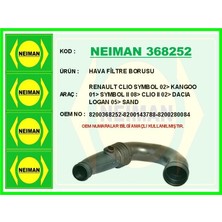 Universal Hava Filtre Borusu Dacıa Logan  Sandero Renault Clıo Iı Kangoo 1.5dcı K9K