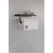Storemax Modern Raflı Paslanmaz Çelik Metal Rulo Kağıt Havluluk Peçetelik Banyo Mutfak Düzenleyici