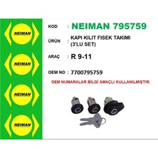 Universal Kapı Sifresi Kilidi Renault R9-R11 (Çift Kapı+Bagaj)