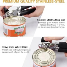 Storemax Konserve Açacağı, Manuel, Paslanmaz Çelik, Siyah, Sağlam Yapı, Şişe Açacağı Dahil Hepsi Bir Arada Tasarım