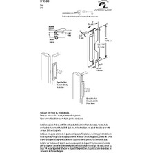 Storemax -Line Products U 9496 Latch Guard Plate Cover, Outswing, Steel, Stainl