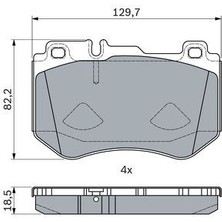 Bosch 0986494777 Fren Balatası On Mercedes C-Class W205 S205 C205 A205 A0084201720