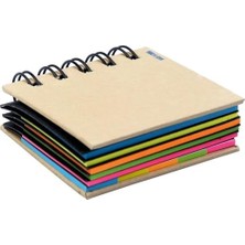 Storemax Yapışkan Notlar, Spiral Ciltli Yapışkan Not Blok, 5 Renkli Kağıt Yapışkan Not Seti, Sekmeli Çıkartmalar ve Temel Renkler, 125 Adet Yapışkan Not ve Renkli Şeritler Içerir