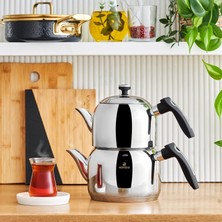 Storemax Asiye Indüksiyon Tabanlı Mini Çelik Çaydanlık Takımı