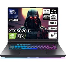 Asus Rog Strix G16 Ultra 7-255HX 32-Gbddr5 4 Tbssd RTX5070 Ti (12GB-GDDR7) 240Hz 16" 2.5k Wqxga Windows 11 Home G615LR-S5214ZG53
