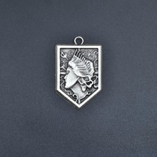 Alooya Anime Attack On Titan Sina Gümüş Kaplama Kolye Ucu