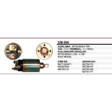 Universal Marş Otomatiği 12V Em Mıtsubıshı L200/L300 Cıvatalı M372X6871 Mıtsubıshı Tip
