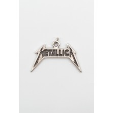 Alooya Metallica Logo Kolye Ucu - Antik Gümüş Kaplama