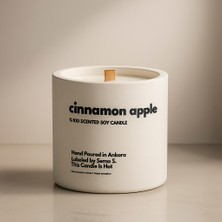 Basement : Cinnamon Apple : Modern Beyaz Beton Mum (Elma, Tarçın)