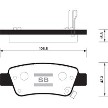 SANGSIN Sangsın SP1568 Arka Fren Balata Honda Cr-V 2.2l N22A Ctdi Dizel Re6 06-> / Cr-V 2.0l R20 Benzinli Re5 Otomatik Vite S 07-15 / Cr-V 1.6l N16A2 Re6 I-Dtec Dizel 4x2 4x4 13-> 43022SWWG01-43022SWWG02-4302