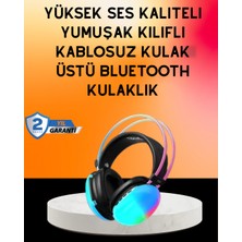MegaSepet Ipx4 Suya Dayanıklı Kablosuz Kulak Üstü Gaming Kulaklık - ME001W-51L3Q5