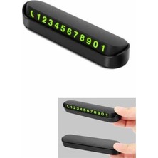 MegaSepet Araç Içi Numaratör Numaralık Oto Cam Kartı Fosforlu Numaratör - ME001W-51VGU2