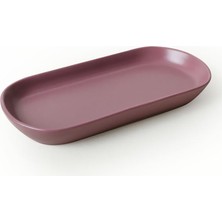 Keramika Seramik Noyan Kayık Tabak Lavander 26 cm 4 Adet