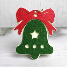 Empressco Mavi Keçe Geyik Yılbaşı Süsü, 2 Adet, Yılbaşı Dekorasyonu Aksesuarı