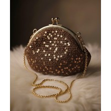 Mazsay ✨ El Yapımı Işıltı Pullu Örgü Portföy Çanta ✨