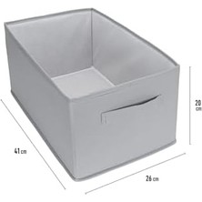 Storemax Dolap Içi Pantolon Düzenleyici Saklama Kutusu Organizer (Açık Gri)