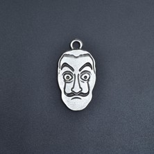 Alooya La Casa De Papel - Salvador Dali Gümüş Kaplama Kolye Ucu