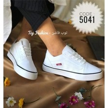 Suna Düz Beyaz 2025 Sezon Kadın Spor Ayakkabı