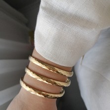 Lente Aksesuar Düz Baklava Desenli Çelik Kelepçe