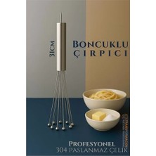 Tp Bfs  Çelik Misketli Yaylı Çırpıcı 304 Paslanmaz Çelik Makarna Çırpıcı Çırpma Teli