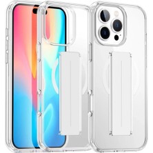 İlk El Grup iPhone 16 Pro Kılıf Alfa Magsafe Standlı Kapak - Şeffaf