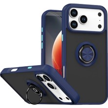 MMP Shop Iphone 17 Pro Uyumlu Kamera Koruma Çıkıntılı Yüzüklü Stand Olma Özellikli Kılıf