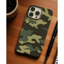 Kılıf House Iphone Uyumlu Lens Hediyeli İnce Karbonfiber Magsafe Destekli Kılıf