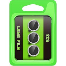 Fantastik Store Samsung Galaxy S23 Raze Metal Kamera Lens - GÜMÜŞ-(5796)