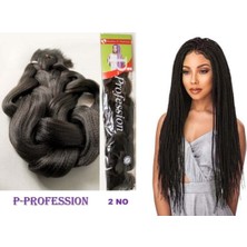 Prodiva Takma Saç Koyu Kahverengi Afrika Örgüsü Sentetik Rasta Saçı No 2