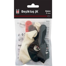 Beşiktaş Poşet Içi 6'lı Balon (3 Adet)